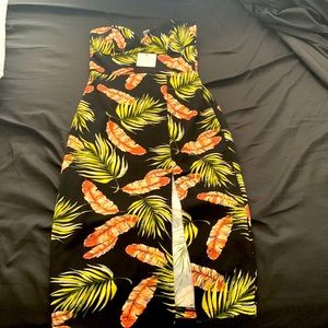 Black maxi dress with split